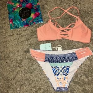 NWT Cupshe Fresh Air Print Bikini Set